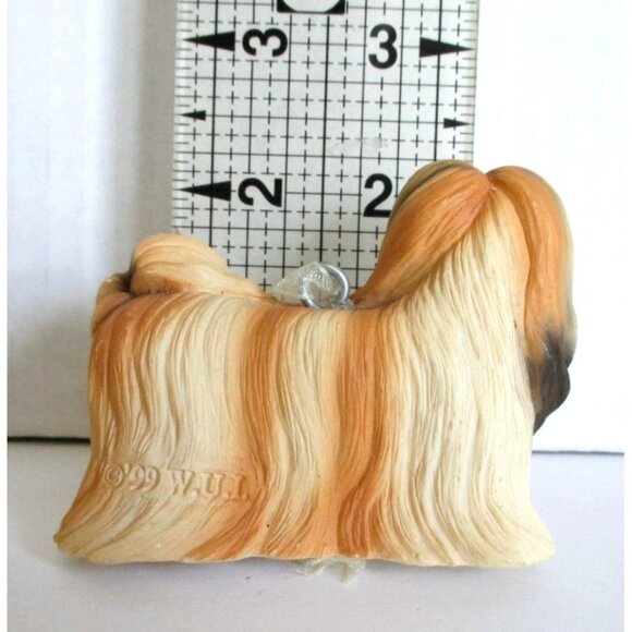 Lhasa Apso Dog Ornament Figurine Holiday Home Decor Gift - Picture 4 of 4